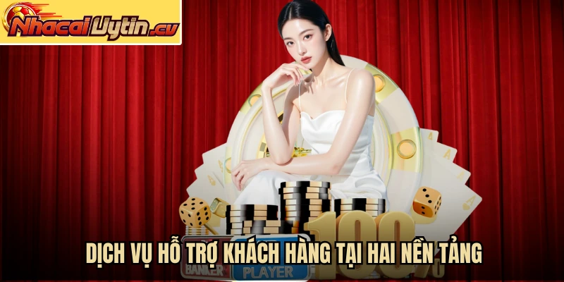 Dịch vụ hỗ trợ khách hàng tại hai nền tảng